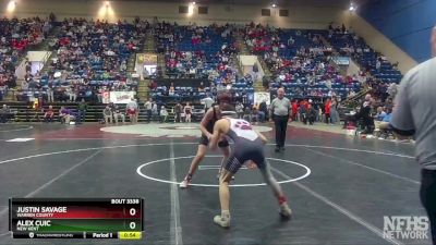 3 - 106 lbs Cons. Semi - Justin Savage, Warren County vs Alex Cuic, New Kent