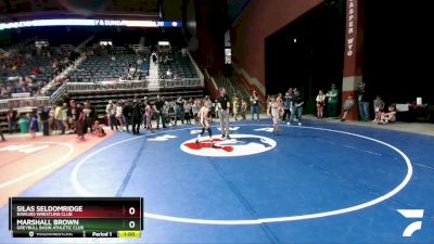 71 lbs Quarterfinal - Marshall Brown, Greybull Basin Athletic Club vs Silas Seldomridge, Rawlins Wrestling Club