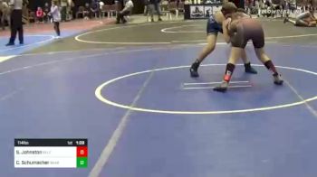 114 lbs Semifinal - Shelby Johnston, Team Real Life vs Cole Schumacher, Bear Claw WC