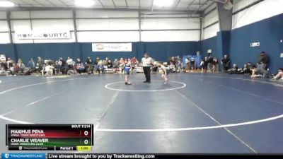 72+ Cons. Round 2 - Charlie Weaver, Hawk Wrestling Club vs Maximus Pena, Small Town Wrestling