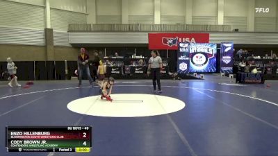 45 lbs 1st Place Match - Colin Kreuzer, B.A.M. Training Center vs Landen Cooreman, MN Elite Wrestling Club