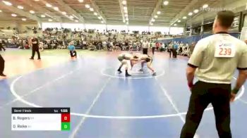 152 lbs Semifinal - Benny Rogers, NY vs Derek Raike, WV