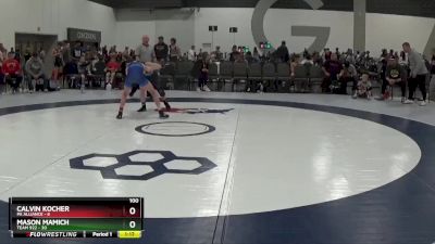 100 lbs Round 2 (6 Team) - Calvin Kocher, PA Alliance vs Mason Mamich, Team 922