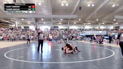 A 175 lbs Champ. Round 1 - Lucky Serrano, Munford High School vs Xavier Viazcan, Cornersville High School