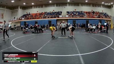 150 lbs Champ. Round 2 - Max Ladenson, Boys` Latin School vs Braxton McAvey, St. Frances Academy