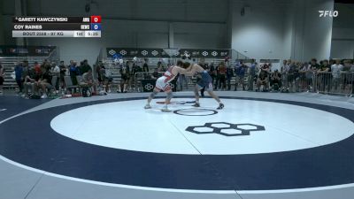 97 kg Champ. Rd Of 16 - Garett Kawczynski, Askren Wrestling Academy vs Coy Raines, Husky Elite Wrestling Club