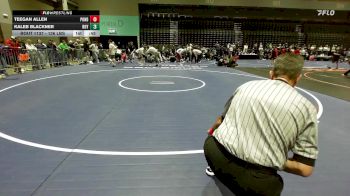 126 lbs Consi Of 32 #2 - Teegan Allen, Ponderosa vs Kaleb Blackner, Roy