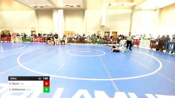 120 lbs Round Of 16 - Nate Boyd, Lyndhurst vs Jake DeMeester, Garfield