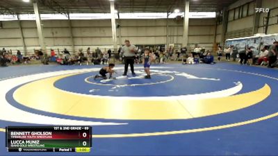 69 lbs Round 1 - Lucca Muniz, Idaho Gold Wrestlling vs Bennett Gholson, Timberline Youth Wrestling