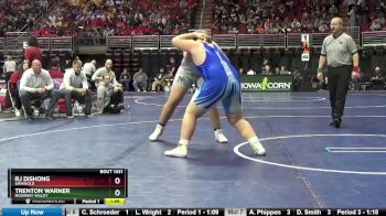 1A-285 lbs Cons. Round 2 - Trenton Warner, Nodaway Valley vs RJ Dishong, Griswold