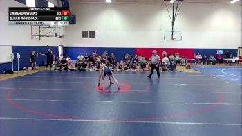 128 lbs Round 4 (6 Team) - Cameron Weeks, Mesa High School vs Elijah Robidoux, Desert Sunrise High School