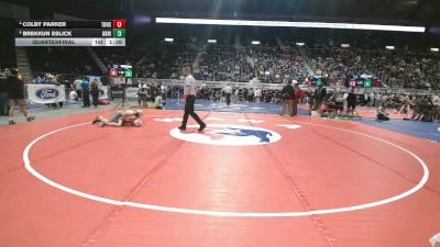 4A-106 lbs Quarterfinal - Brekkun Eslick, Green River vs Colby Parker, Thunder Basin High School