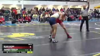 133 lbs Semifinal - Andrew Perelka, John Carroll University vs Blake McGee, Wabash College