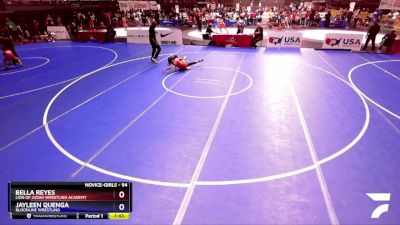 94 lbs Semifinal - Bella Reyes, Lion Of Judah Wrestling Academy vs Jayleen Quenga, Bloodline Wrestling