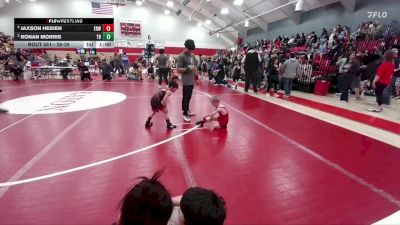 36-39 lbs Round 4 - Ronan Morris, Team Braves vs Jaxson Heiden, Eaton Reds WC