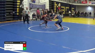 130 lbs Consi Of 16 #2 - Dominic Black, Connellsville vs Tyler Bollinger, Kiski Area