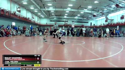 85 lbs Cons. Round 1 - Bailey Shadwell, Greencastle Youth Wrestling vs Carl Fielden, Garrett Wrestling Club