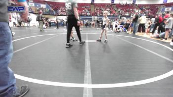 55 lbs Round Of 16 - Rebel Leach, Marlow Outlaws vs Braylen Jones, Newcastle Youth Wrestling