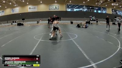 110 lbs Round 5 (6 Team) - Ayden Hudson, Kardiac Kidz vs Jackson Niederkohr, CP Wrestling Academy