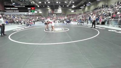 2A 175 lbs Champ. Round 1 - Kavrick Olsen, Beaver vs Jose Santana, Grand County