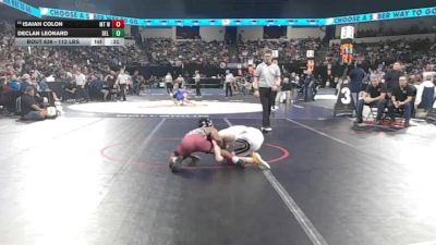 113 lbs Consi Of 16 #2 - Isaiah Colon, Mt Whitney (CS) vs Declan Leonard, Del Oro (SJ)