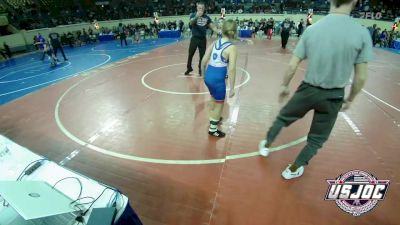 100 lbs Rr Rnd 4 - Loman Myka, F-5 Grappling vs Zoey Benn, Smith Wrestling Academy