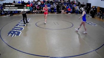 130 lbs Quarterfinal - Azlynn Dean, Fort Cherry Hs vs Emma Petrovich, Connellsville