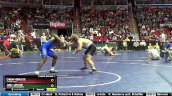 3A-182 lbs Champ. Round 1 - Abe Parker, Waukee Northwest vs Drew Gerdes, Cedar Falls