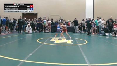 62 lbs Champ. Round 2 - Eva Encarnacion, Headhunters Wrestling Club vs Sophia Schulz, Savage
