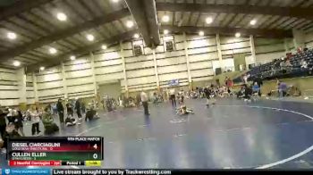 49 lbs Placement (16 Team) - Cullen Eller, Utah Green vs Diesel Ciarciaglini, Gold Rush Wrestling