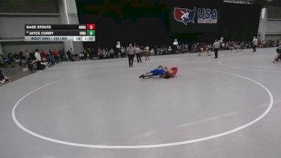 120 lbs Champ. Rd Of 64 - Sage Stoute, North DeSoto Wrestling Academy vs Jayce Curry, Iowa