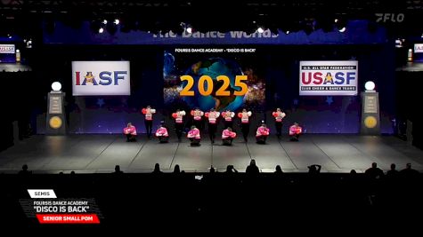 Foursis Dance Academy - "Disco is Back" [2025 Senior Small Pom Semis] 2025 The Dance Worlds
