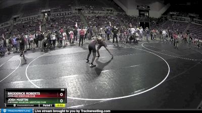 149 lbs Cons. Round 3 - Josh Martin, Cheyenne Mountain Wrestling Club vs Broderick Roberts, Loveland Wrestling Club