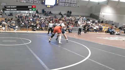 285 lbs Cons. Semi - Liam Babitt, Minnesota State Moorhead vs Max Balow, Augustana (sd)