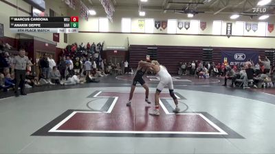 106 lbs 5th Place Match - Anakin Deppe, Xavier, Cedar Rapids vs Marcus Cardona, West Liberty