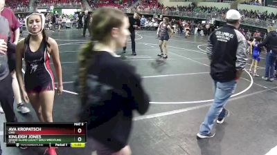 138 lbs Quarterfinal - Ava Kropatsch, CWO vs Kinleigh Jones, Grand Island Legacy Girls Wrestling Club