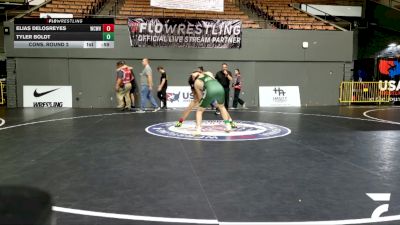 Open Men - 74 lbs Cons. Round 2 - Tyler Boldt vs Elias DelosReyes, Will C Wood High School Wrestling