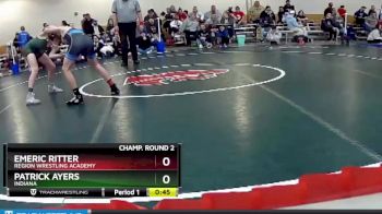 102 lbs Champ. Round 2 - Patrick Ayers, Indiana vs Emeric Ritter, Region Wrestling Academy
