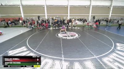 113 lbs Cons. Round 2 - Sawyer Richins, Lehi vs Dallas Zobell, Springville