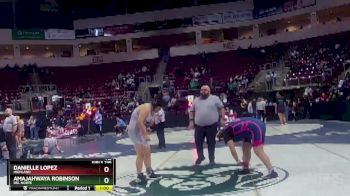 Girls 235 lbs Cons. Round 2 - Amajahwaya Robinson, Del Norte vs Danielle Lopez, Highland