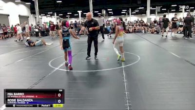 64 lbs Round 3 (8 Team) - Mia Barro, U2 Women Of The Uprising vs Rosie Baldanza, Cordoba Trained