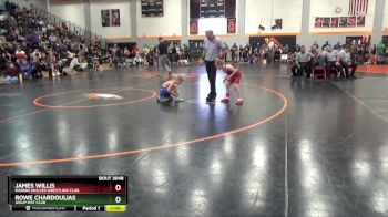 PW-10 lbs Cons. Semi - James Willis, Marion Wolves Wrestling Club vs Rowe Chardoulias, Jesup Mat Club