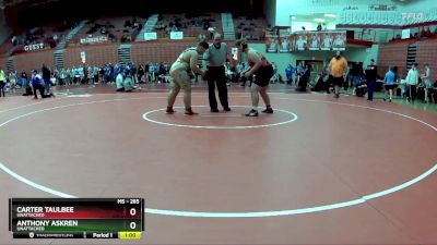 285 lbs Cons. Round 3 - Anthony Askren, Unattached vs Carter Taulbee, Unattached