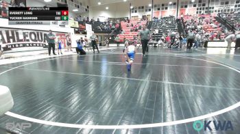 46 lbs Quarterfinal - Everett Long, Tiger Trained Wrestling vs Tucker Hawkins, Checotah Matcats