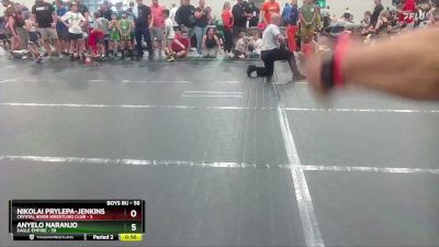 56 lbs Cons. Round 2 - Nikolai Prylepa-Jenkins, Crystal River Wrestling Club vs Anyelo Naranjo, Eagle Empire