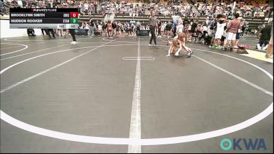 64 lbs Rr Rnd 1 - Brooklynn Smith, Chickasha Youth Wrestling vs Hudson Rooker, Standfast