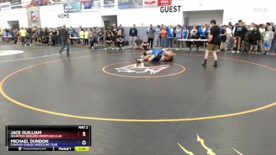 132 lbs Champ. Round 1 - Michael Dundon, Chugach Eagles Wrestling Club vs Jace Guilliam, Soldotna Whalers Wrestling Club