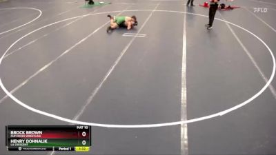 150 lbs Cons. Round 4 - Henry Dohnalik, La Crescent vs Brock Brown, Rum River Wrestling