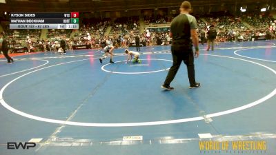 67 lbs Semifinal - Kyson Sides, WTC vs Nathan Beckham, OCRTC