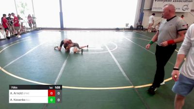 75 lbs Rr Rnd 2 - Ayden Arnold, Forge MS vs Austin Kosanko, All-American Wrestling Club